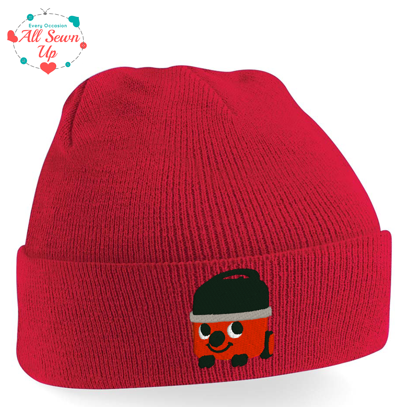 Children's Beanie Hat embroidered with Henry hoover design