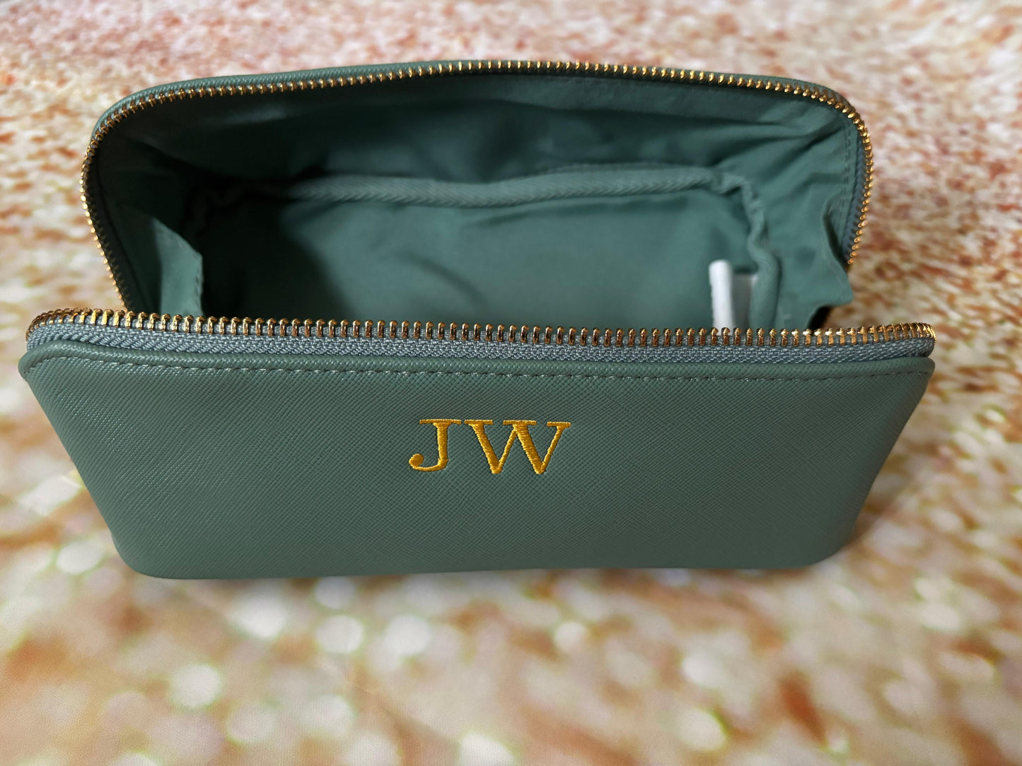 Personalised Boutique Accessory Pouch β Monogrammed Zip Case