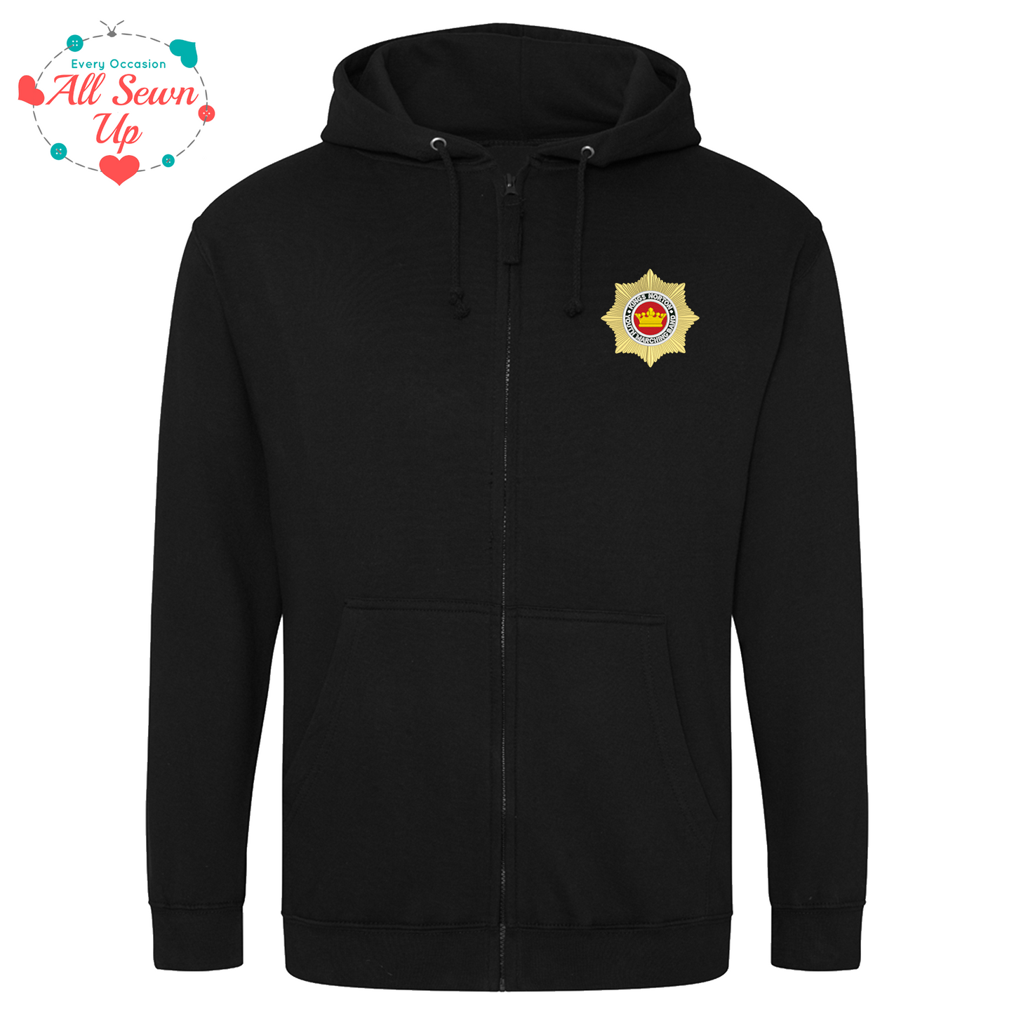 Kings Norton Youth Marching Band- Black Zipped Hoodie