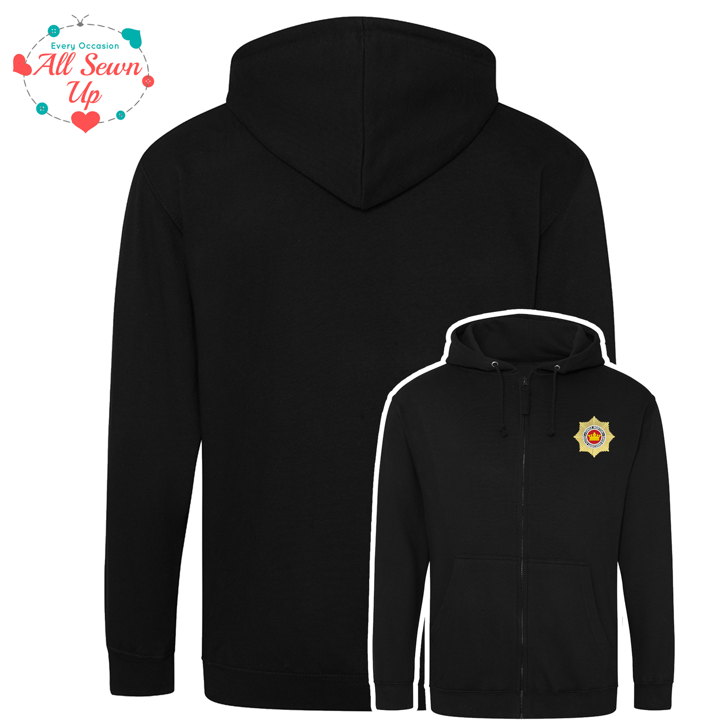 Kings Norton Youth Marching Band- Black Zipped Hoodie
