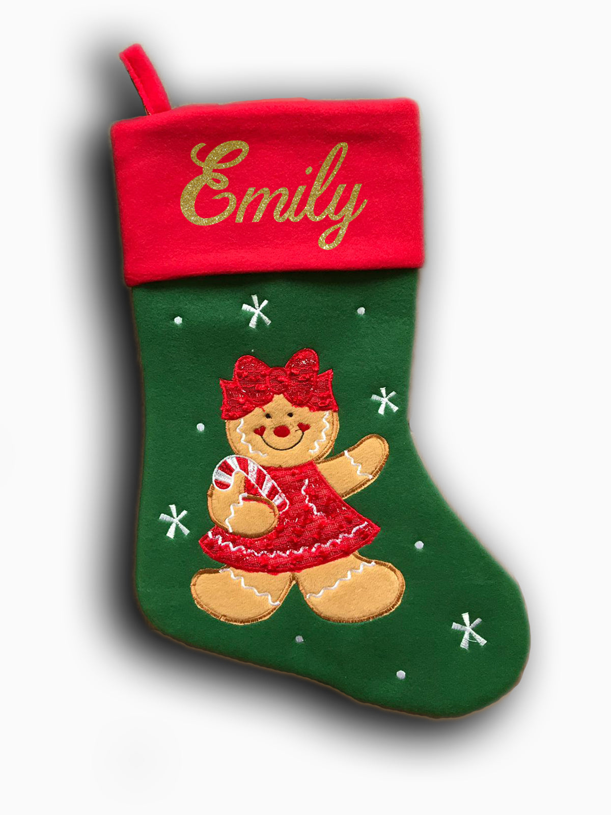 Gingerbread Girl Christmas Stocking