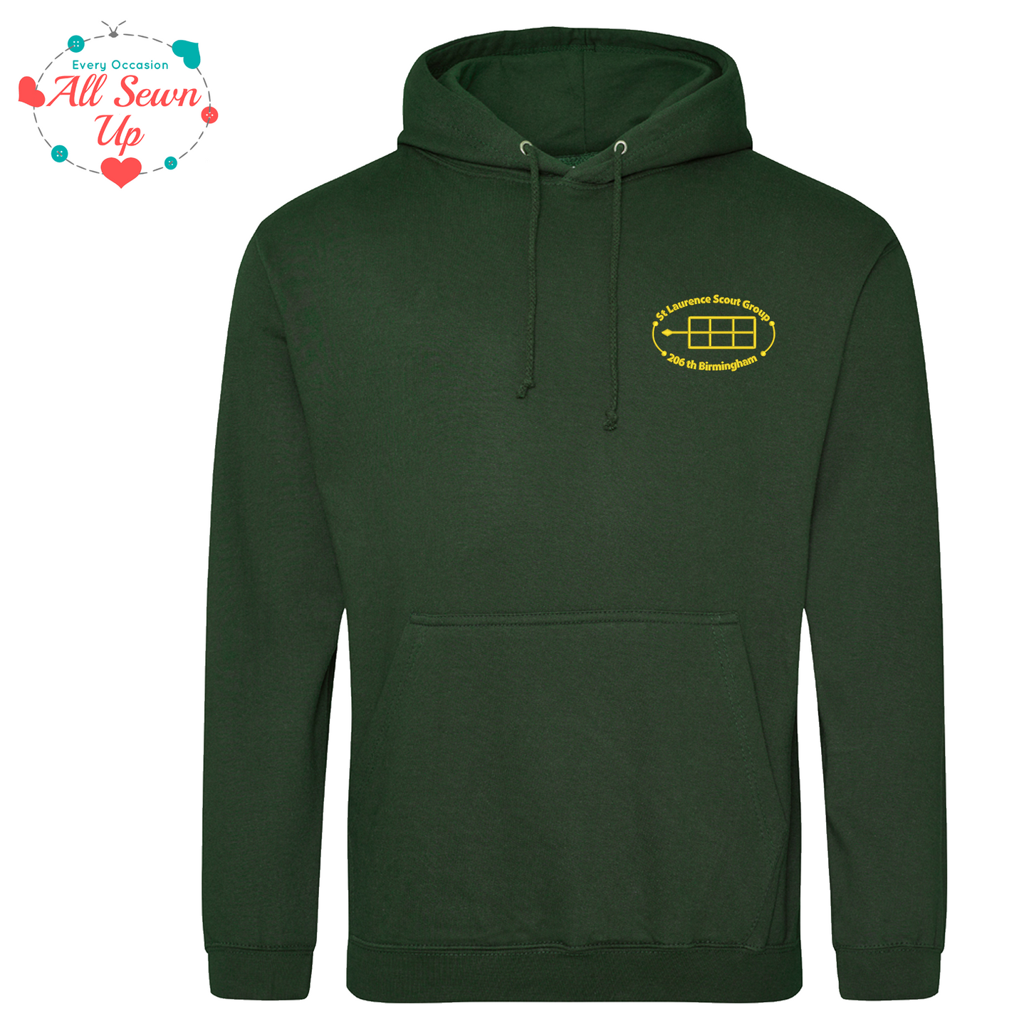 St Laurence Scouts - Bottle Green Hoodie (Child and Adult)