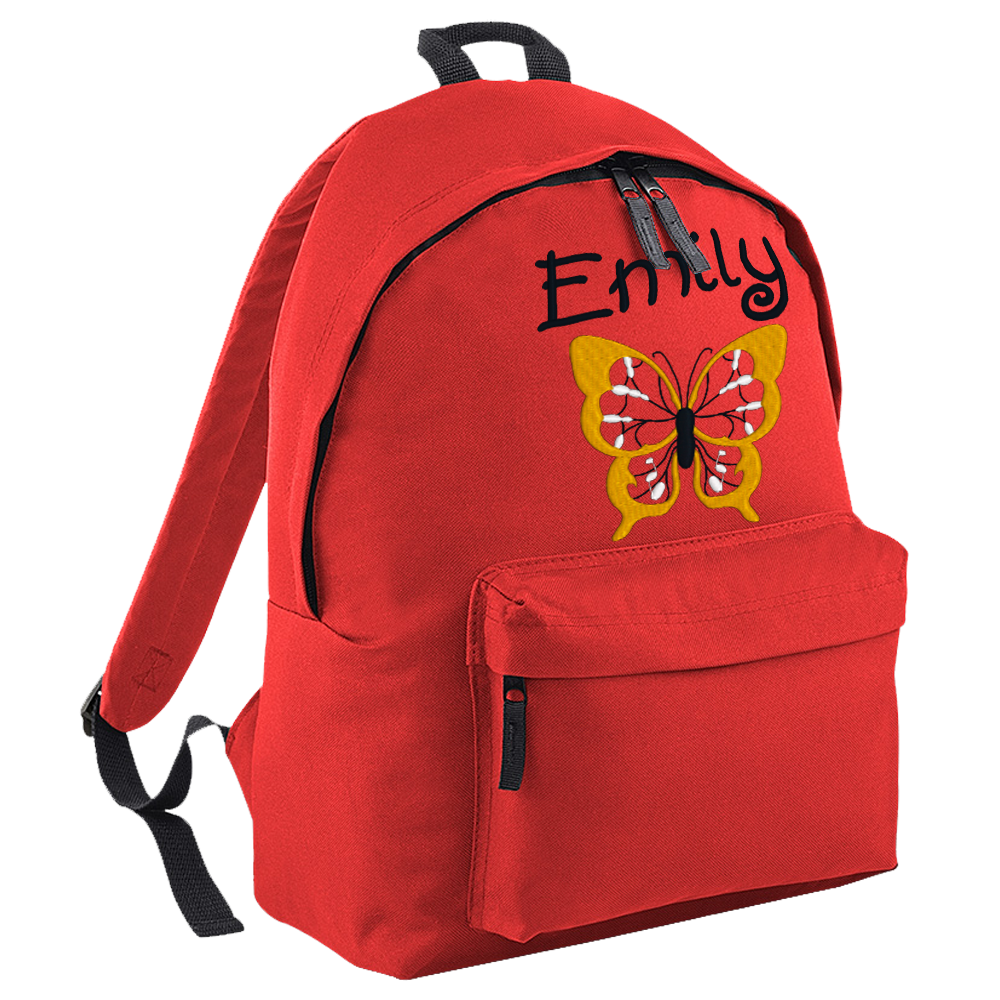 Embroidered Rucksack - Butterfly