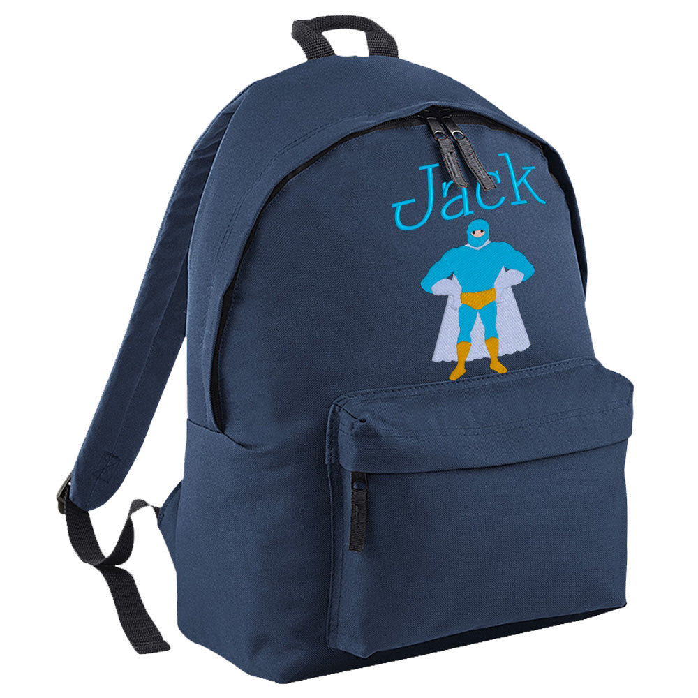 Embroidered Rucksack - Super Hero (Standing)