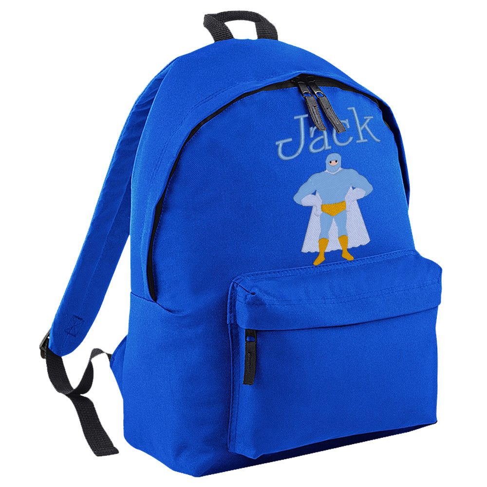 Embroidered Rucksack - Super Hero (Standing)