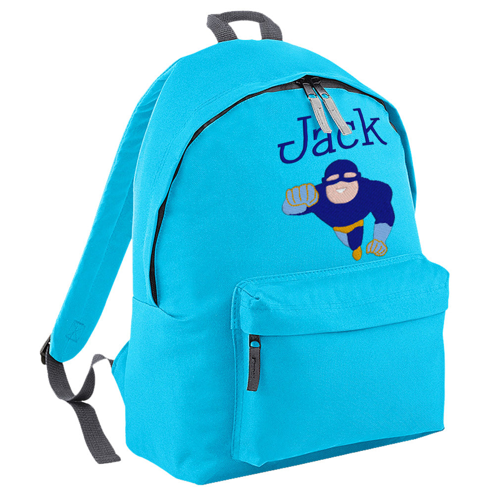 Embroidered Rucksack - Super Hero (Flying)