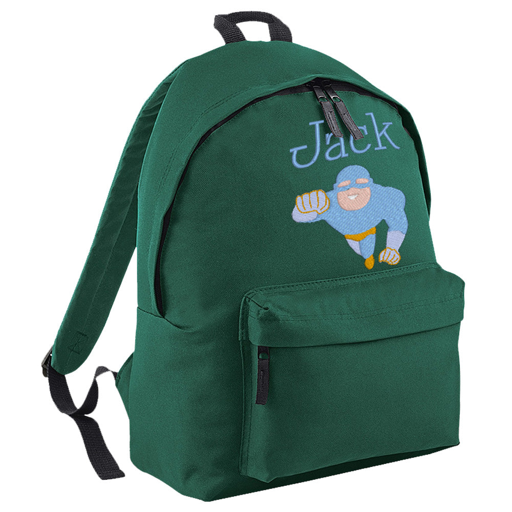 Embroidered Rucksack - Super Hero (Flying)