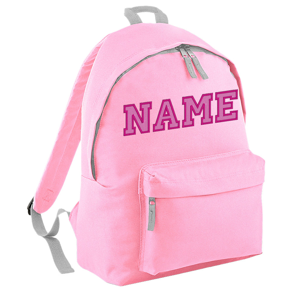 Embroidered Rucksack - Elaborate Text