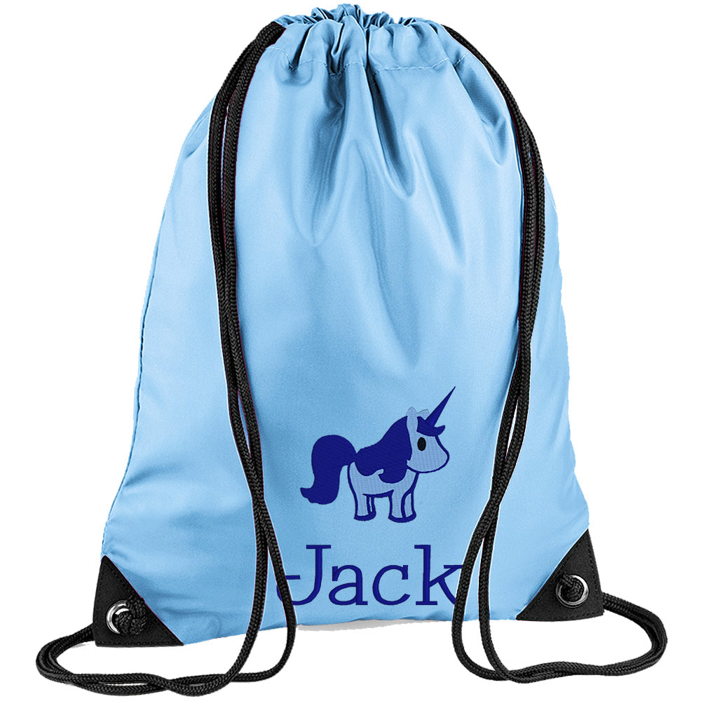 Embroidered PE Bag - Unicorn