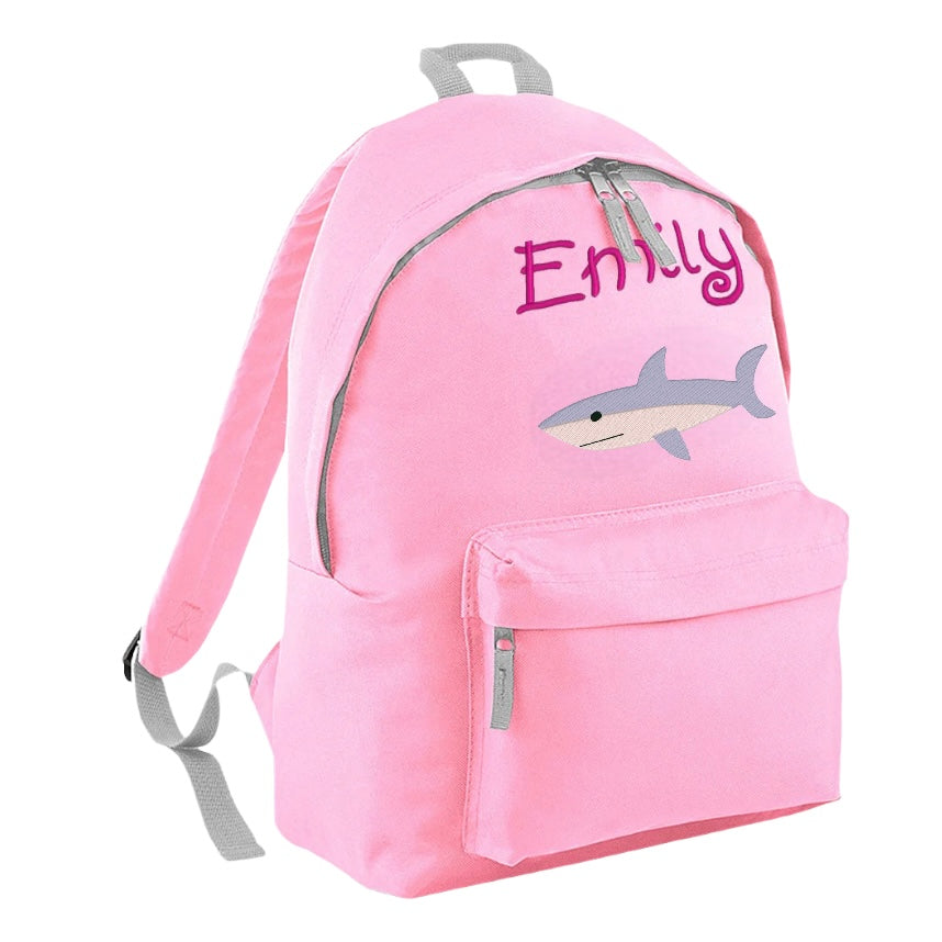 Embroidered Rucksack - Shark