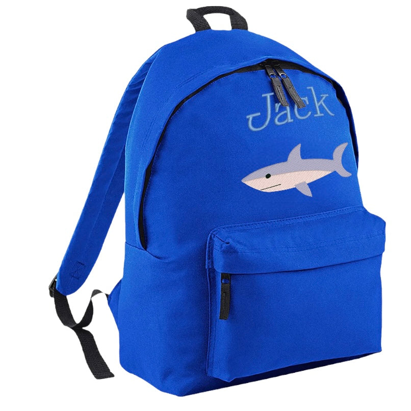 Embroidered Rucksack - Shark