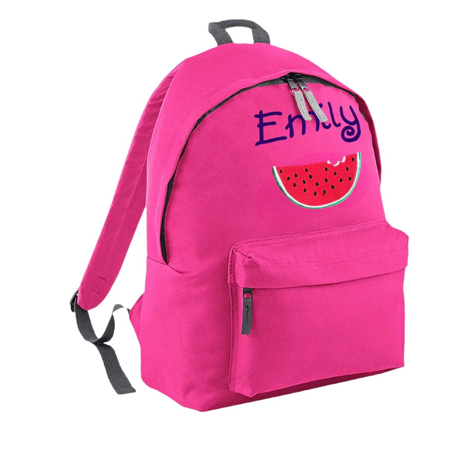 Embroidered Rucksack - Watermelon
