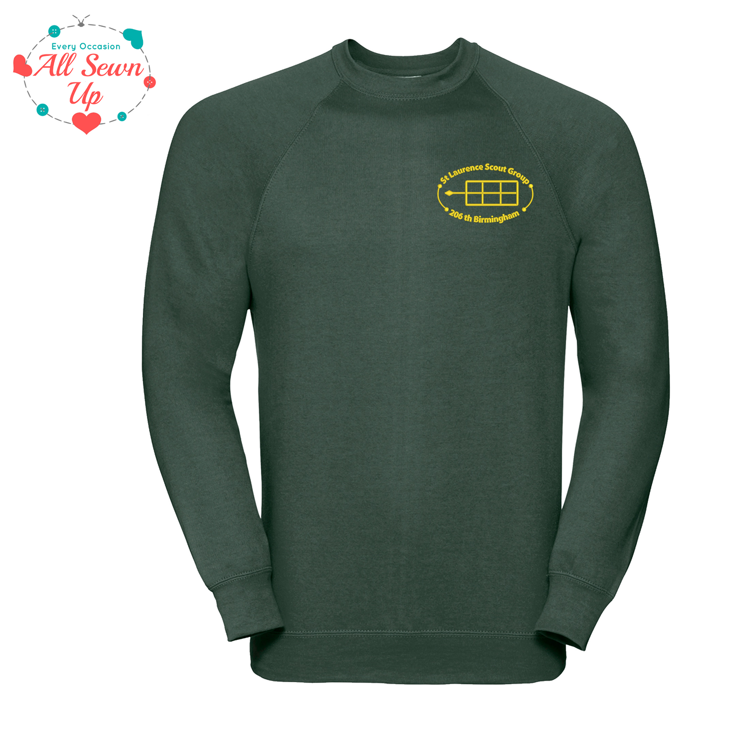 St Laurence Scouts - Bottle Green Sweatshirt (Adult)