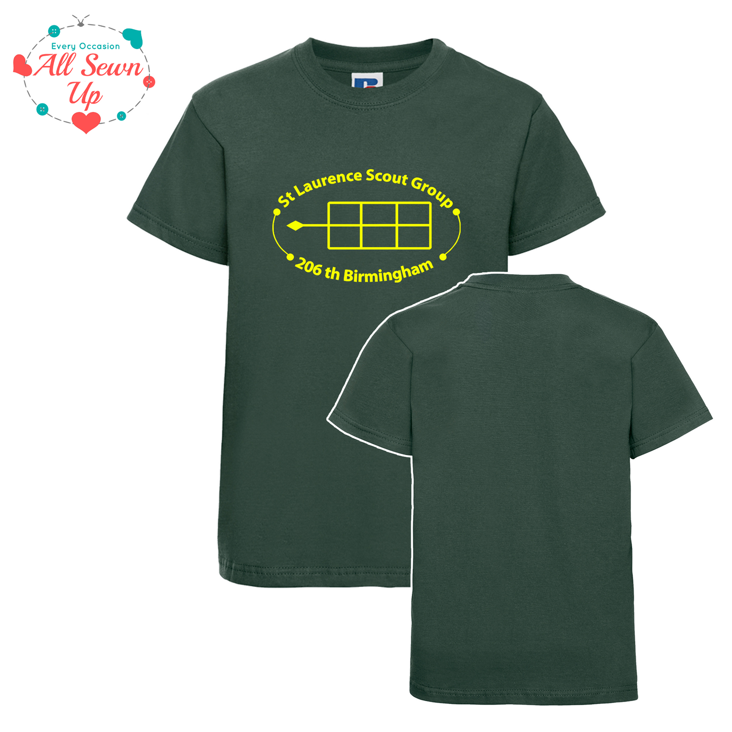 St Laurence Scouts - Bottle Green T-Shirt (Child and Adult)