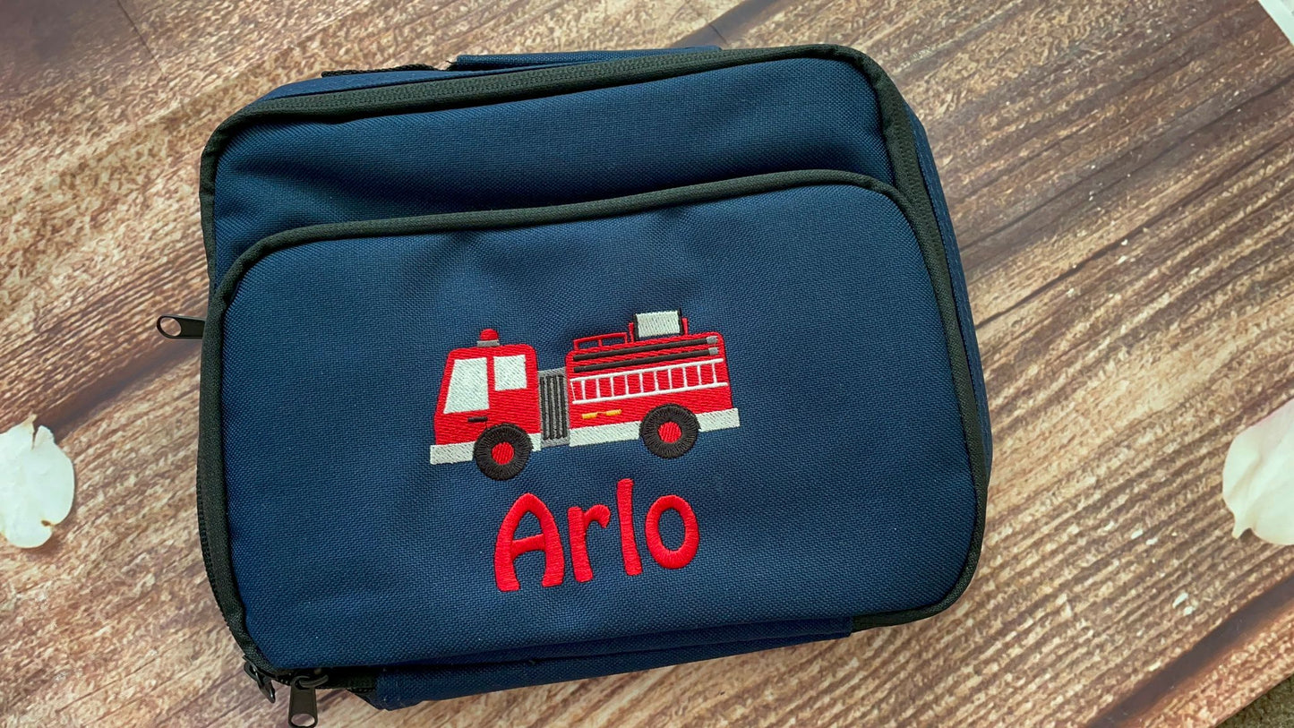 Transport themed Personalised lunch boxes