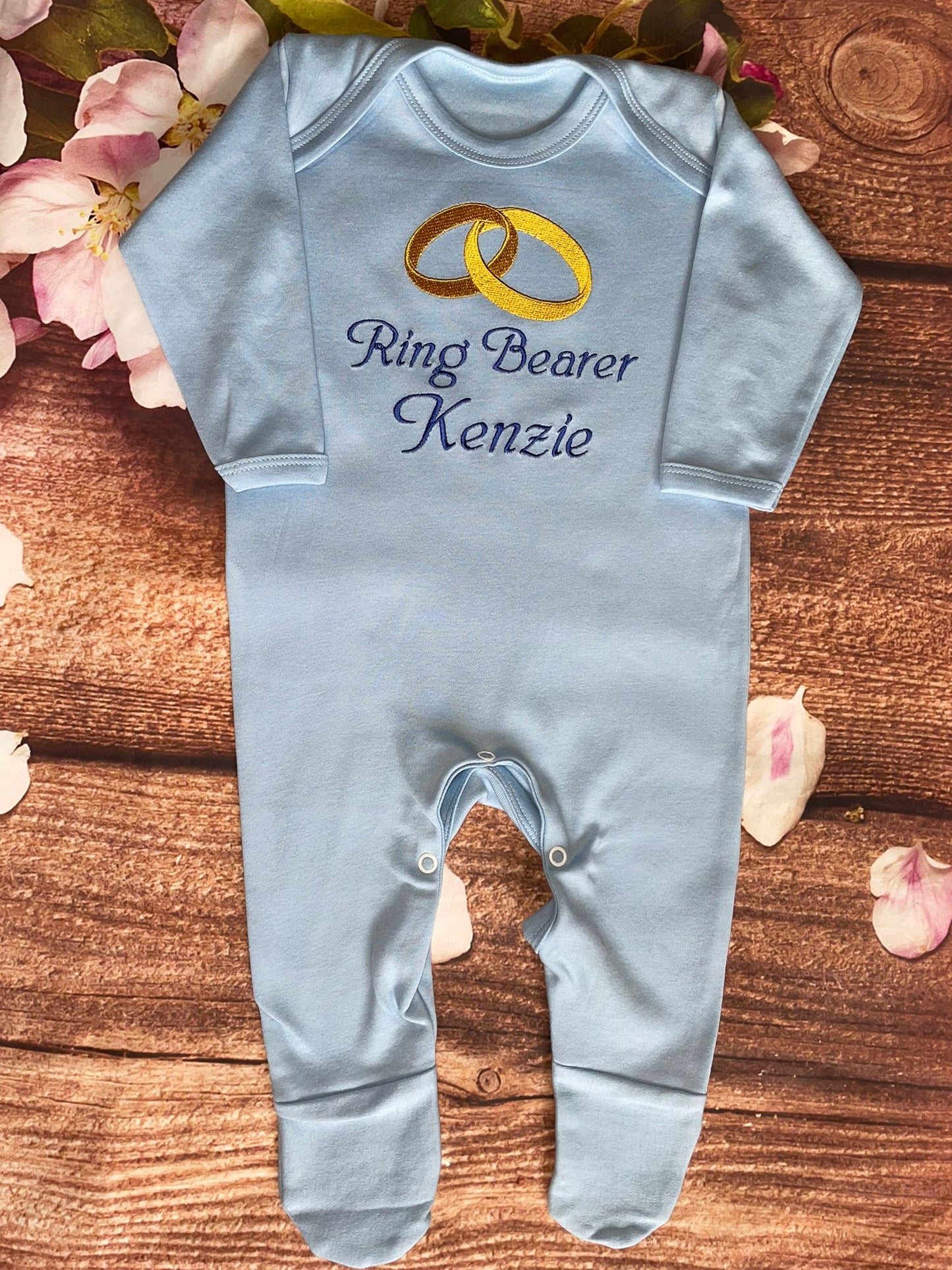Personalised Embroidered 100% Cotton Pyjamas, Ring Bearer Wedding Gift