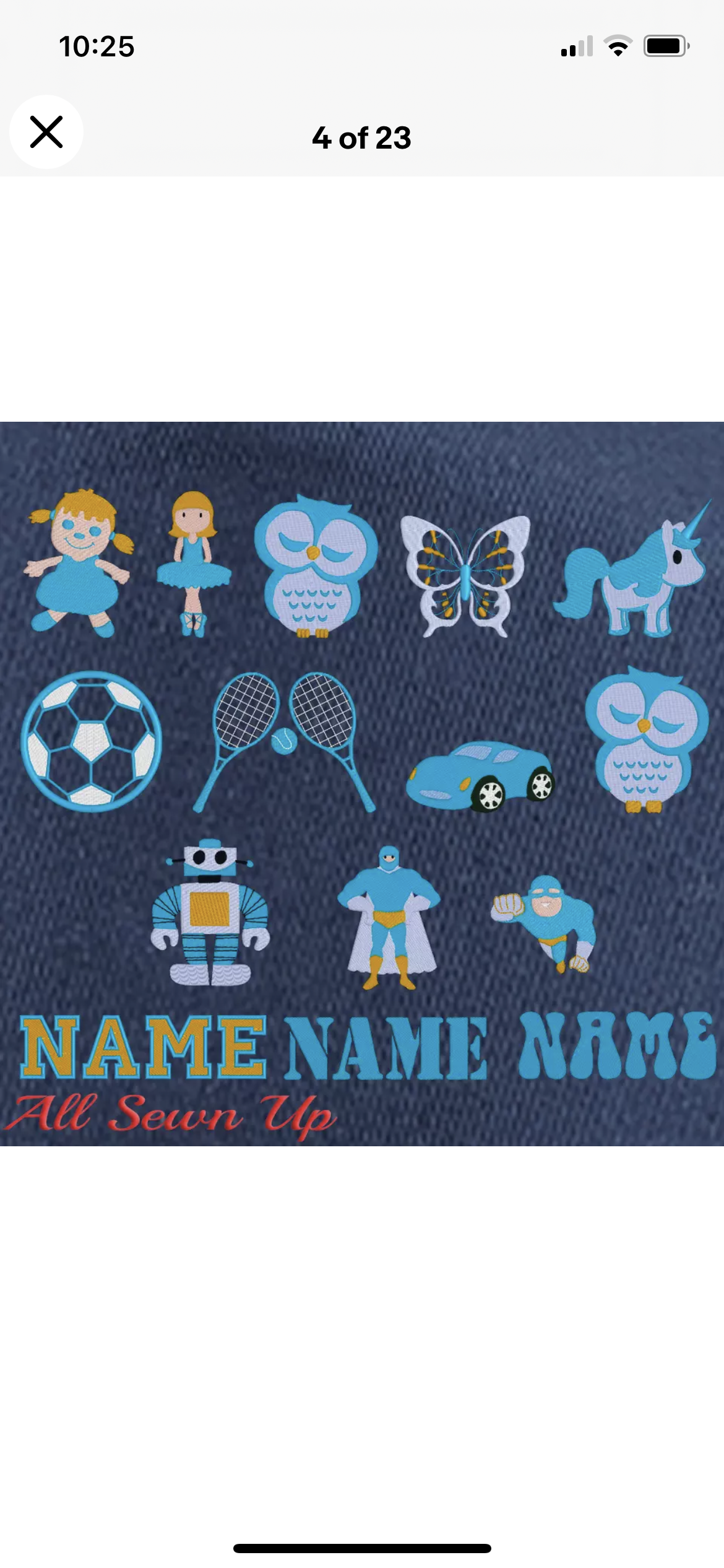 Navy blue blue personalised cap / school hat