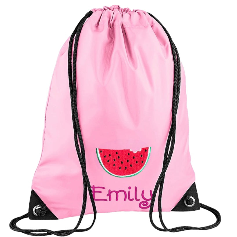 Embroidered PE bag - Watermelon