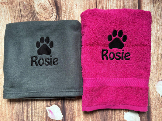 Pet Blanket and Towel Set - Large