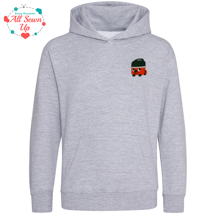 Children's hoodie embroidered with Cheeky hoover design