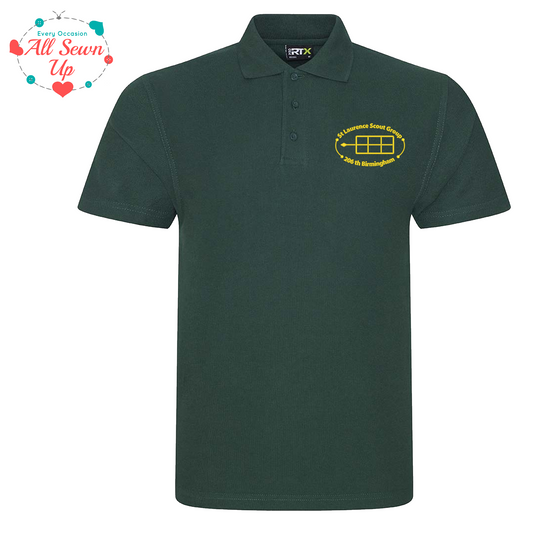 St Laurence Scouts - Bottle Green Polo Shirt (Adult)