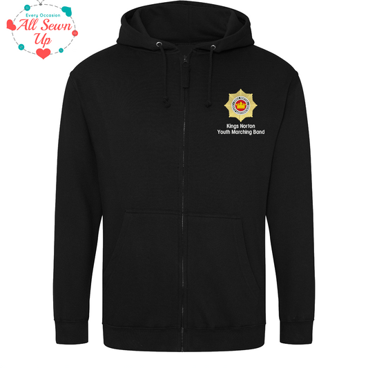 Kings Norton Youth Marching Band- Black Zipped Hoodie