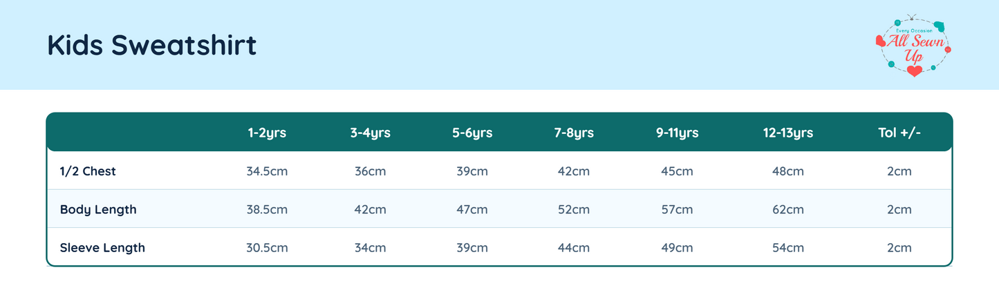 Size guide 1