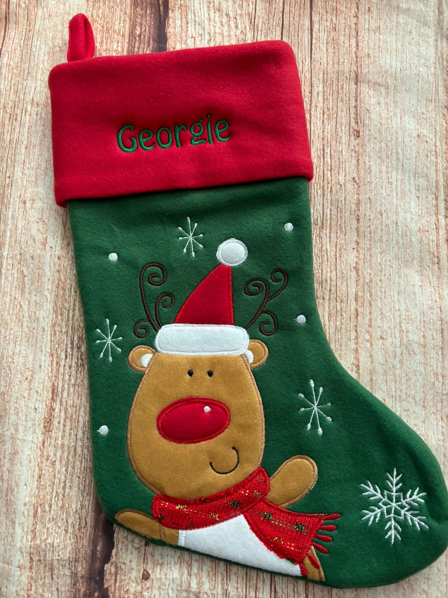 Rudolf Christmas Stocking