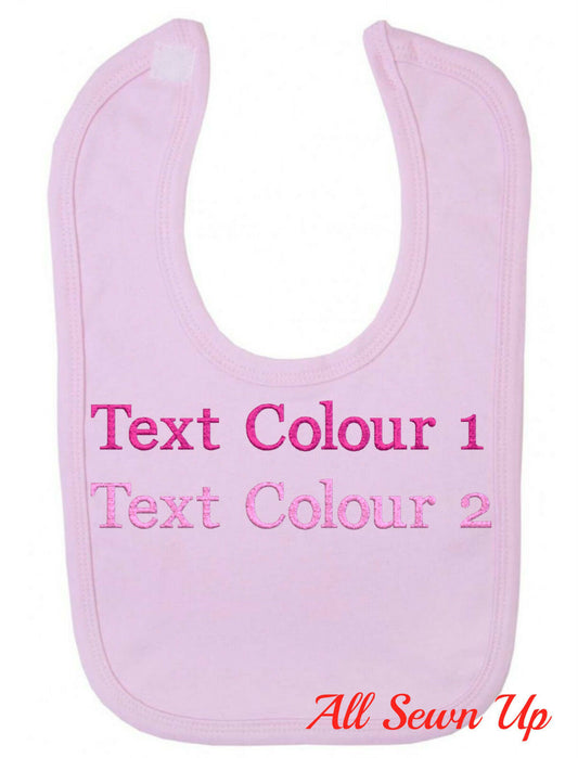 Personalised / Embroidered Allergy Bib: "I have allergies"