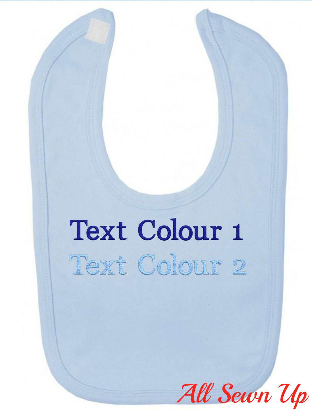 Personalised / Embroidered Allergy Bib: "100% Cute"
