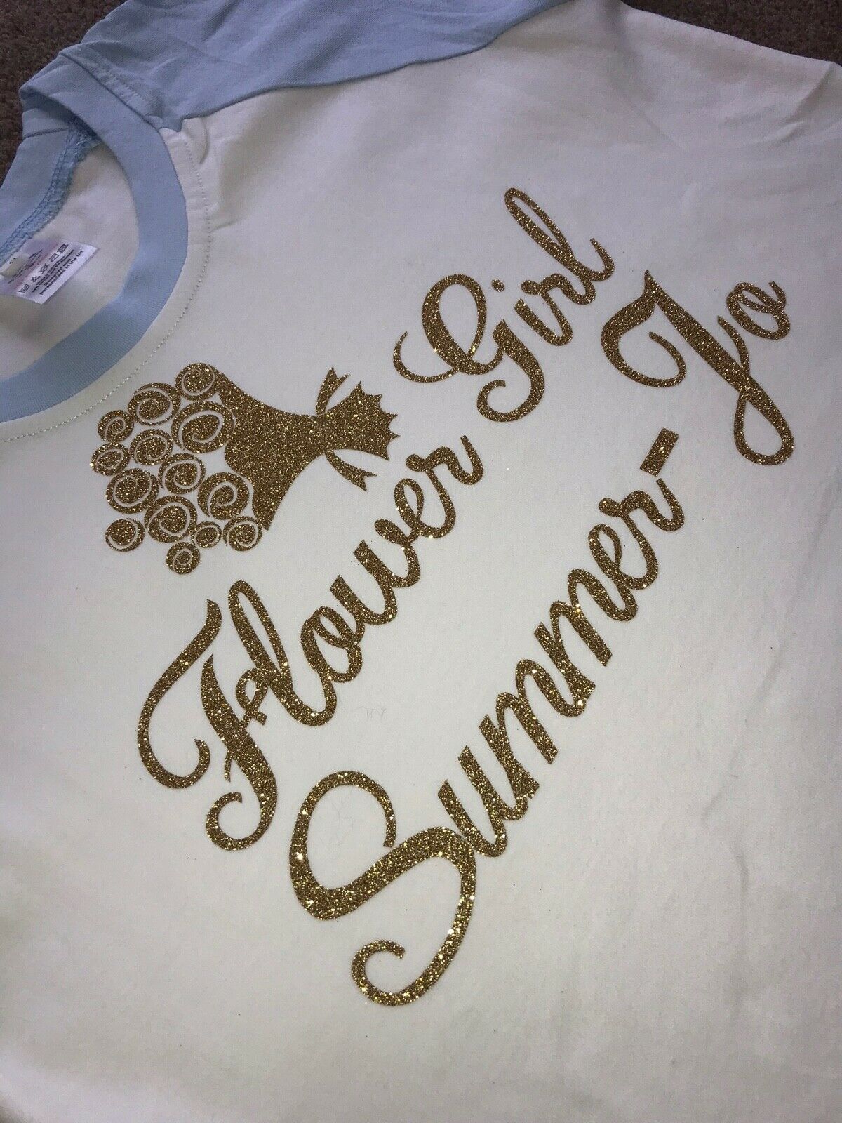 Personalised Flower Girl Gift Printed 100% Cotton Pyjamas - Flowergirl Gift