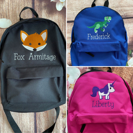 Nursery / Pre-school mini personalised rucksack