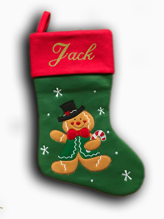 Gingerbread Boy Christmas Stocking