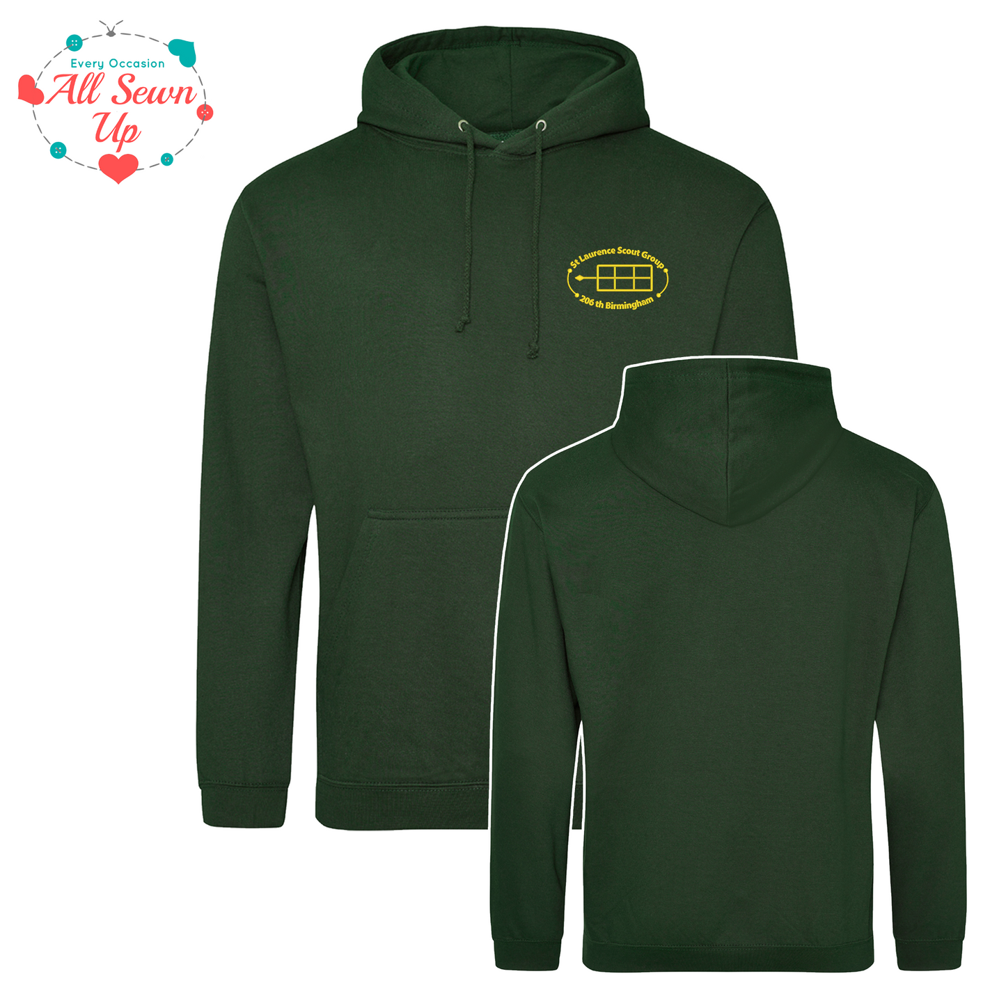 St Laurence Scouts - Bottle Green Hoodie (Child and Adult)