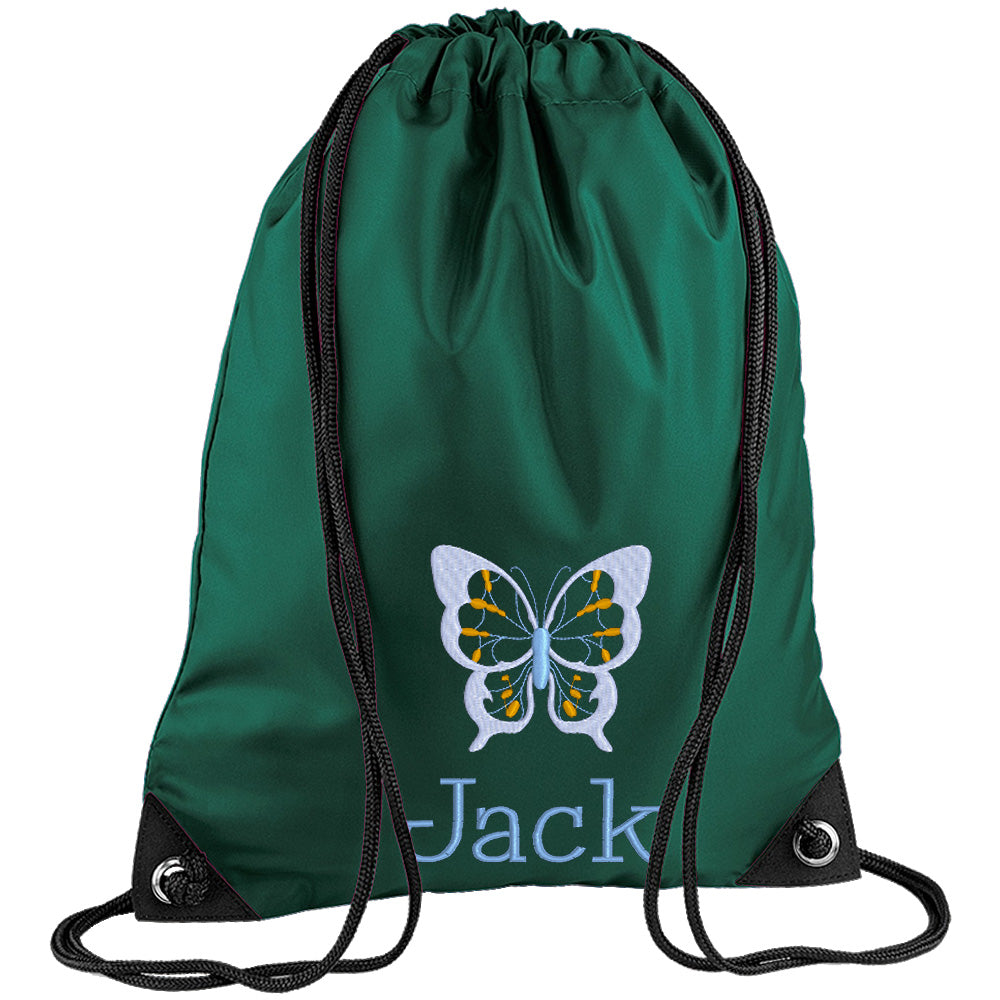 Embroidered PE Bag - Butterfly