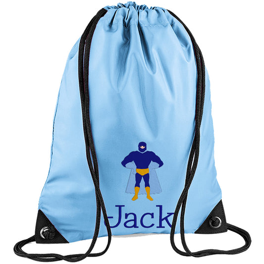 Embroidered PE Bag - Super Hero (Standing)