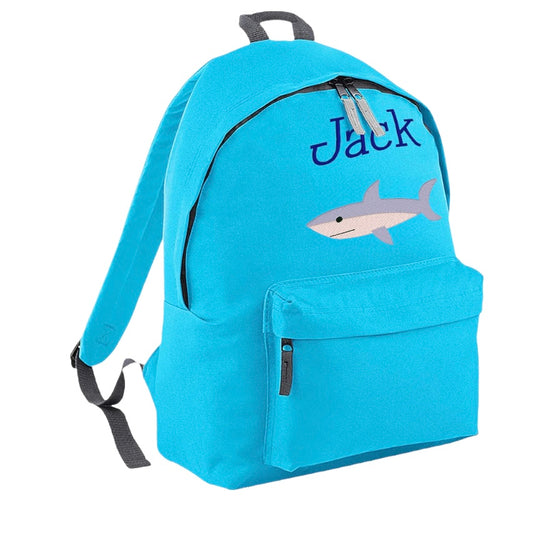 Embroidered Rucksack - Shark