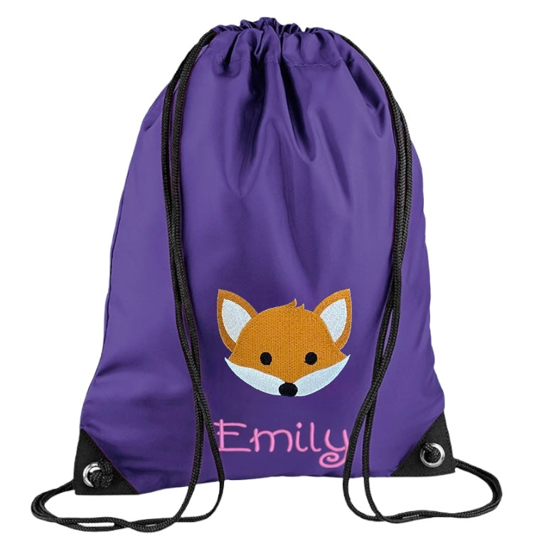 Embroidered PE bag - Fox