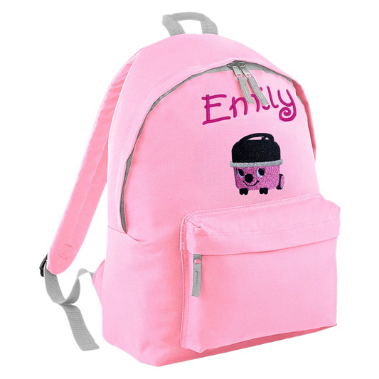 Embroidered Rucksack - Pink vacuum