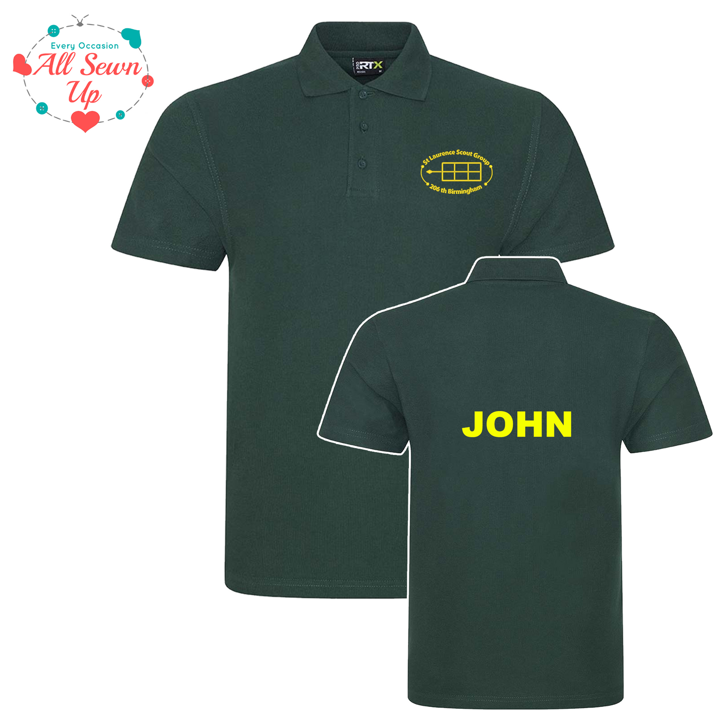 St Laurence Scouts - Bottle Green Polo Shirt (Adult)