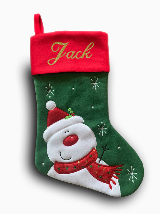 Snowman Christmas Stocking