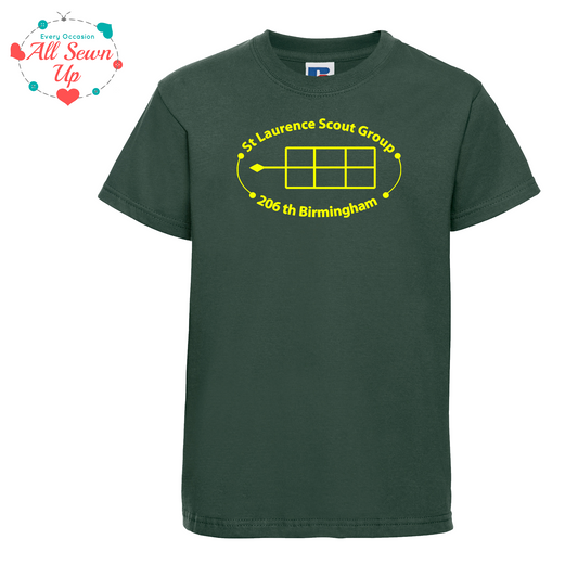 St Laurence Scouts - Bottle Green T-Shirt (Child and Adult)