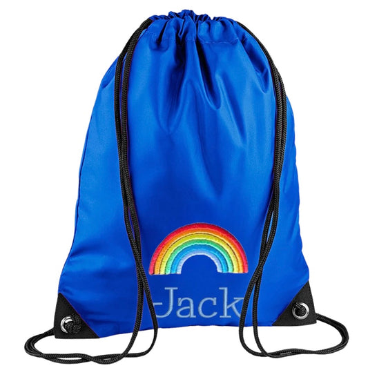 Embroidered PE bag - rainbow